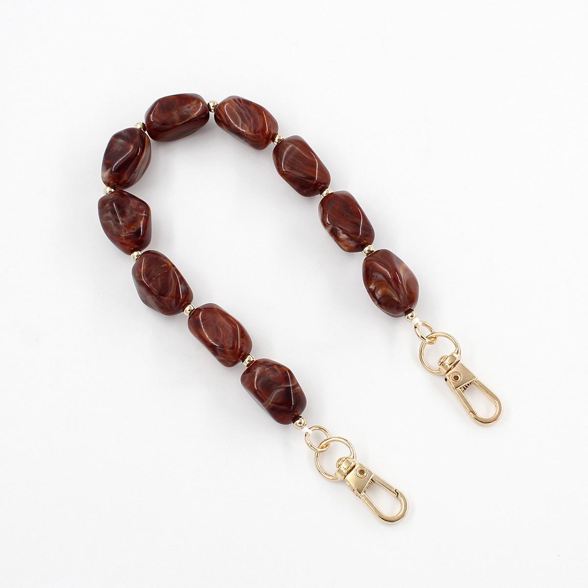 

Сделанная вручную нерегулярная акриловая сумка-цепочка с цветными блоками - DIY аксессуар