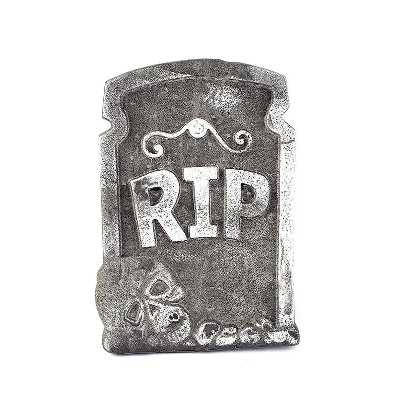 Halloween Decoration Foam Tombstone Haunted House Bar Scenery Environmentally Friendly Skull Tombstone Horror Atmosphere Venue Layout