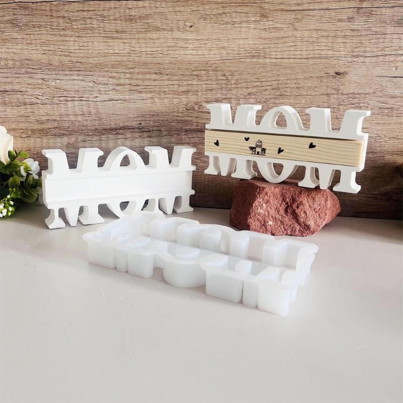 Silicone MOM Letter Mold Not Stick Perfect For Mothers Day Gift And Home Decoration Crafts