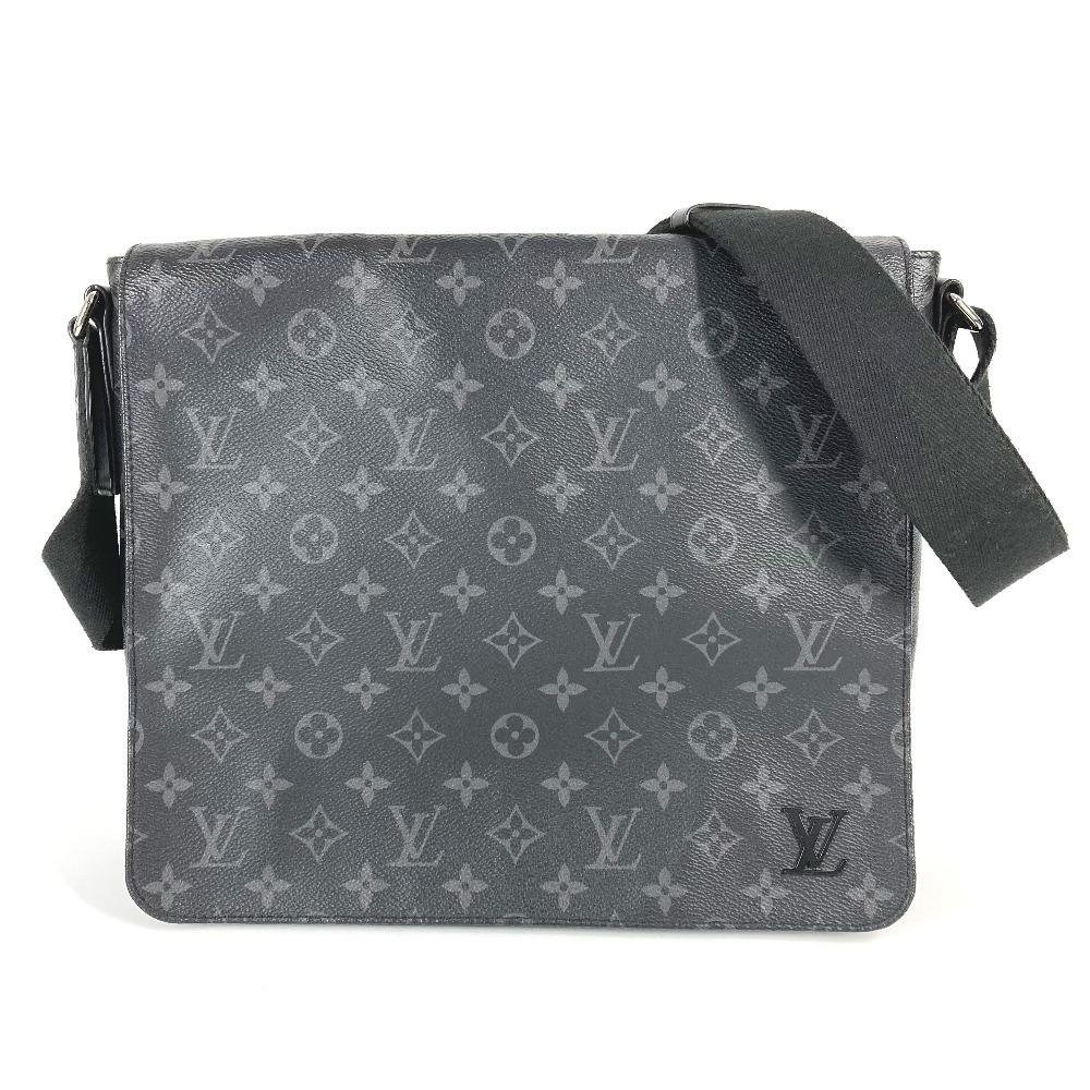 Louis Vuitton M46255 MonogramEclipse District PM NV3 Crossbody Flap Shoulder Bag