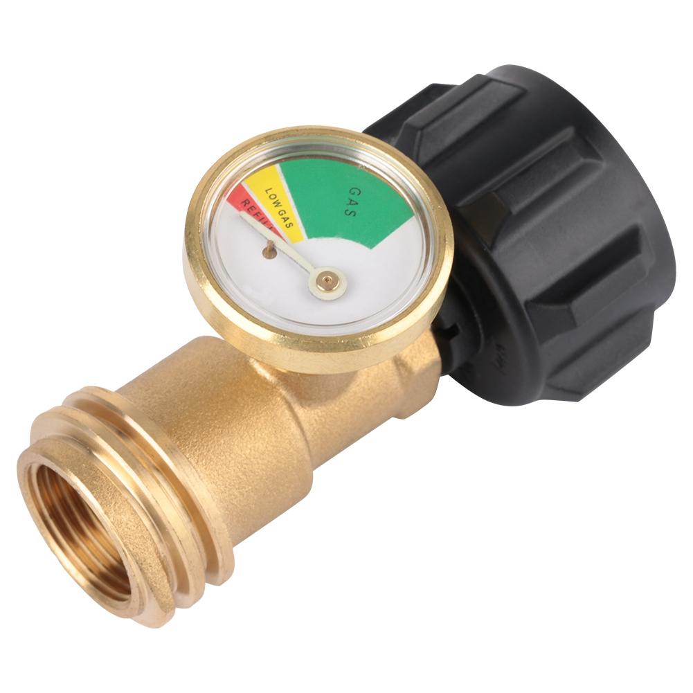 Adattatore in Ottone 250 PSI Manometro Pressione Gas BBQ