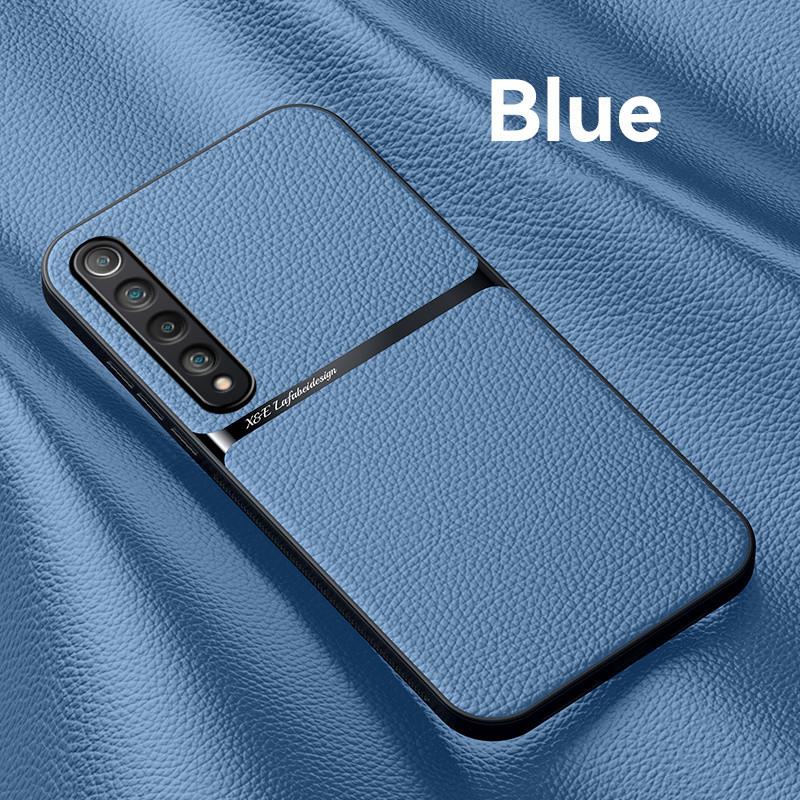 Funda For Xiaomi Mi 10 5G Case Luxury Slim Leather Car Magnetic Holder Back Cover For Xiomi Mi 10 Mi10 Soft Frame Protect Coque