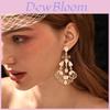 Geometric Alloy Drop Earrings With Line Design For Elegant Evening Wear Women