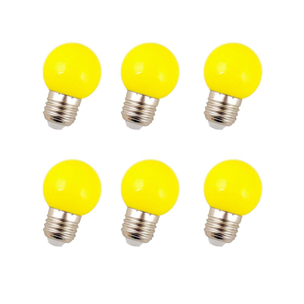 10pcs Led Bulbs Colorful Outdoor Waterproof E27 2W Pc Shell Bright Party Light For Garden Patio Yard Lawn Decoration Holiday