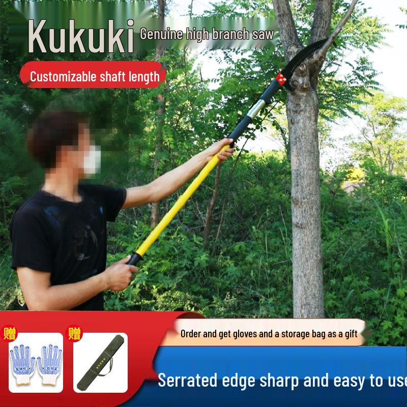 Jiujiu Multifunctional Pruning Saw with Extension Pole for High Altitude Tree and Garden Fruit Tree Maintenance