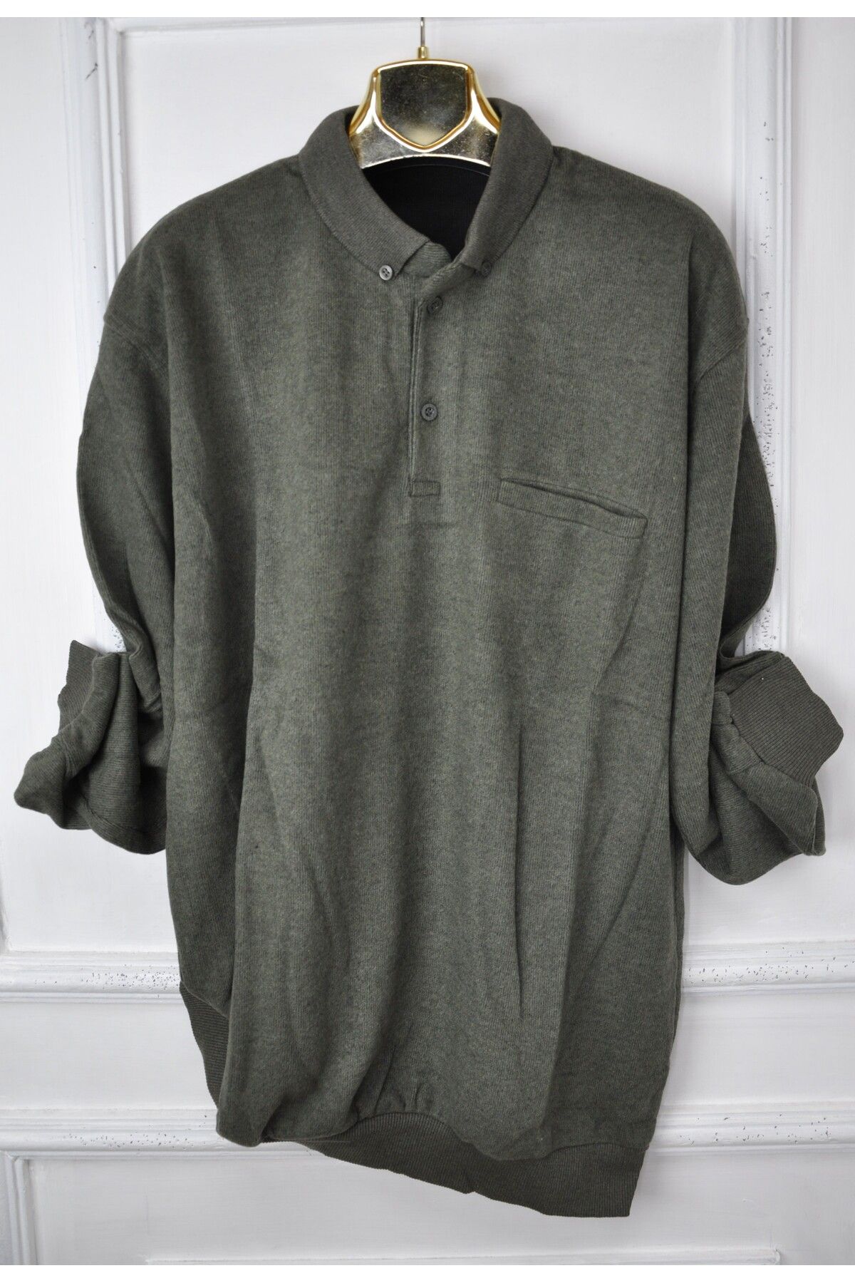 

Men s Plus Size Plus Size Sweater Plus Size Polo Neck Thessaloniki Sweater