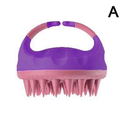 Portable Silicone Shampoo Brush Handheld Head Scalp Massage Brush Bath Massage Brush Body Shower Brush Soft Hair Comb Hair Care