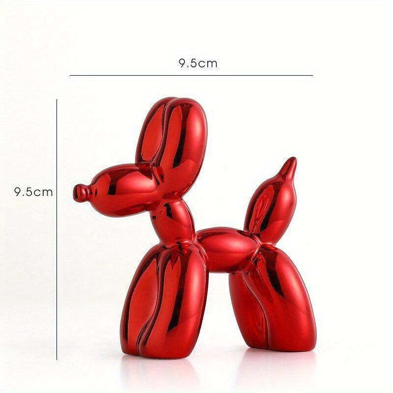 Nordic Mini Balloon Dog Small Ornaments Resin Living Room Desktop for Office Study Children's Room Home Decorations