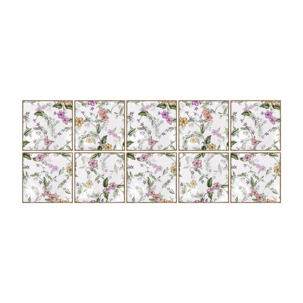 Retro Butterfly Hand-Painted Brick Beautiful Seam Sticker Wall Sticker Kitchen Bathroom Crystal Thickened Waterproof And Moisture-Proof Wallpaper Wall