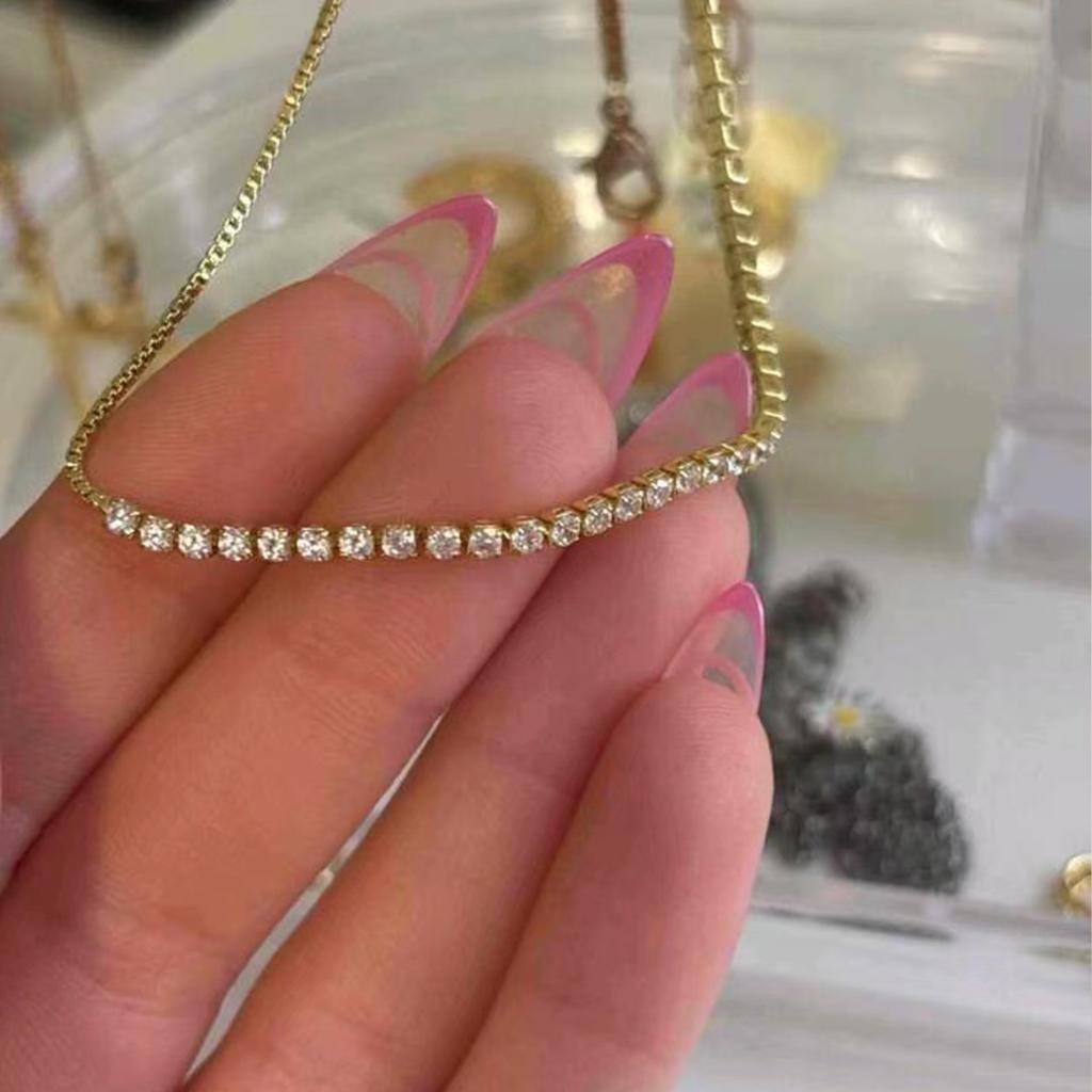 Light Luxury Simulated Zircon Crystal Bracelet Fashion Adjustable Women Jewelry