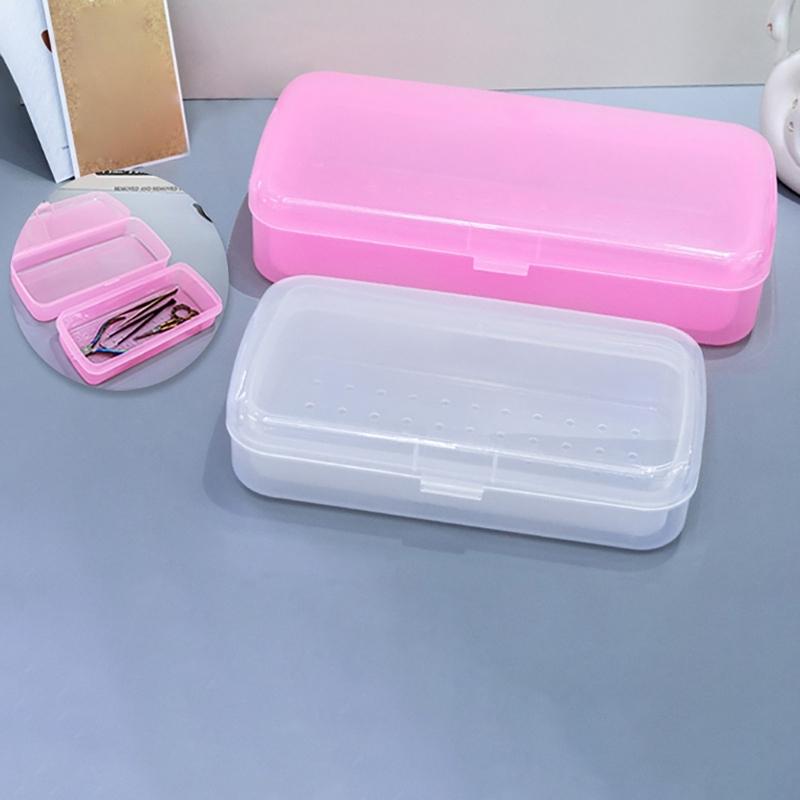 Manicure Implement Sanitizer Cleaner Nail Art Tools Storage Box Manicure Accesories Organized for Salons and Home Use