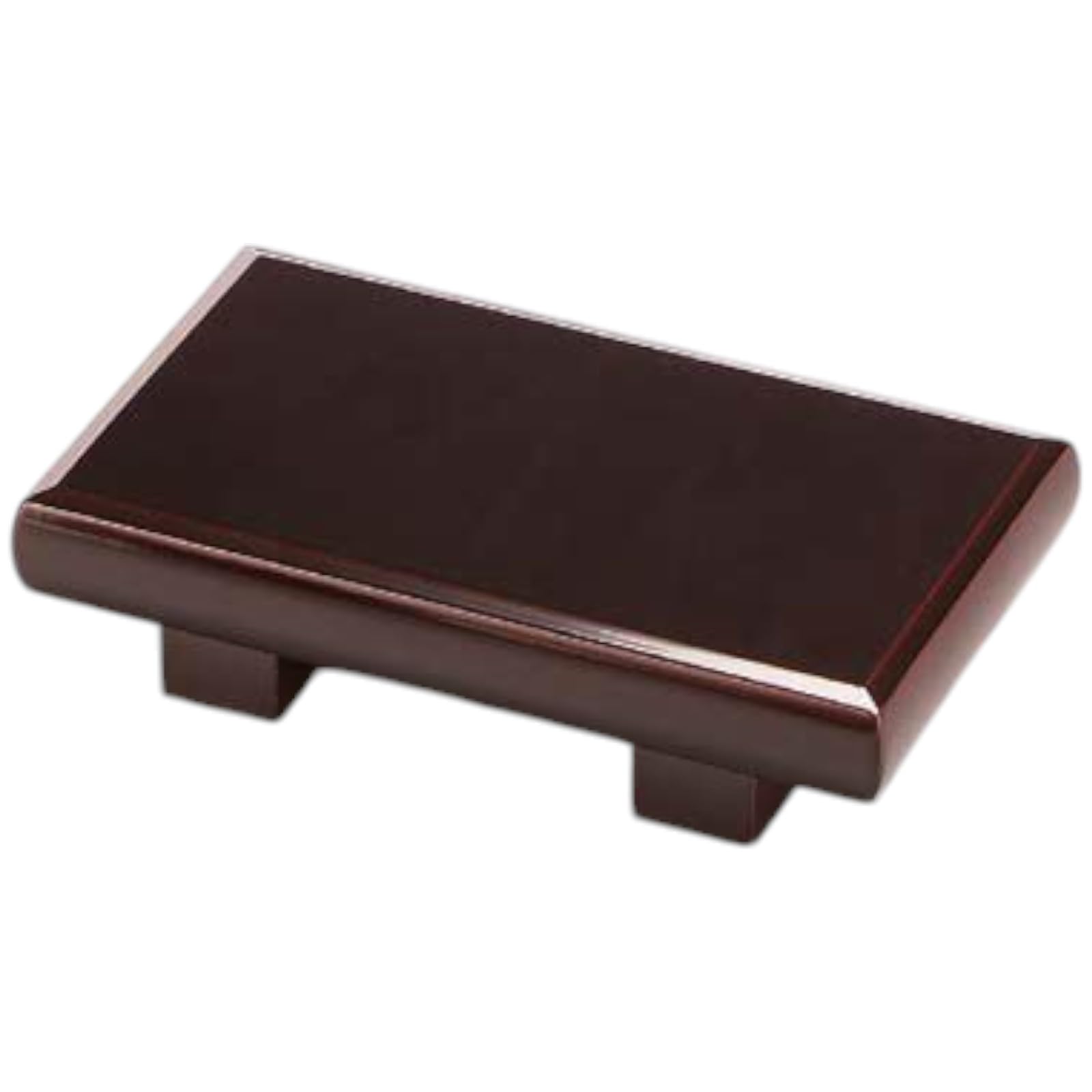 

Premium Nigiri Sushi Wooden Plate with Drum Urushi Lacquer Made in Japan J-kitchens Plate, 7-inch Stand, Finish, Shatter-Resistant,