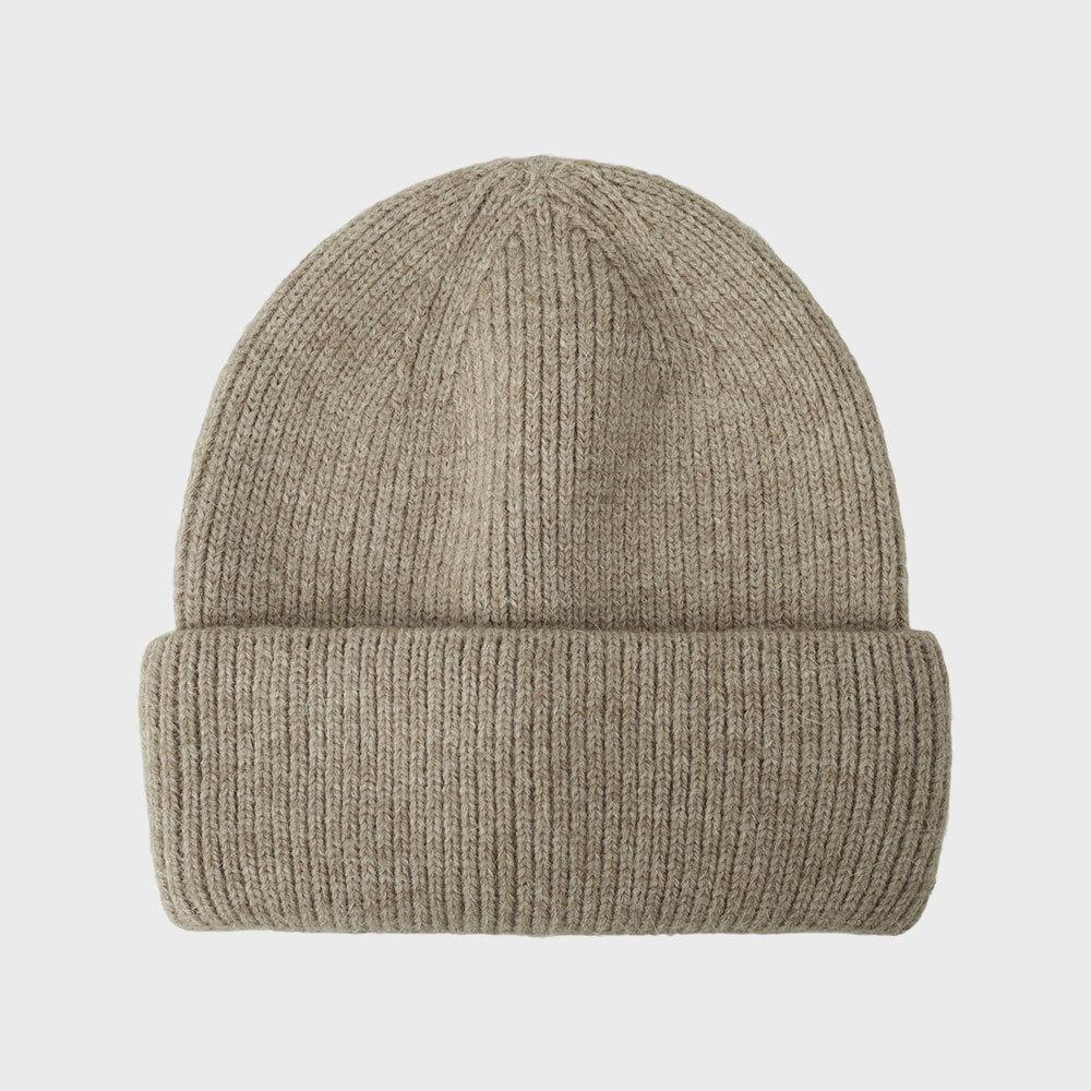 New Autumn and Winter Pure Cashmere Wool Hat for Women Warm Double Sided Thickened Versatile Casual Hat Fashionable Solid Color Knitted Hat