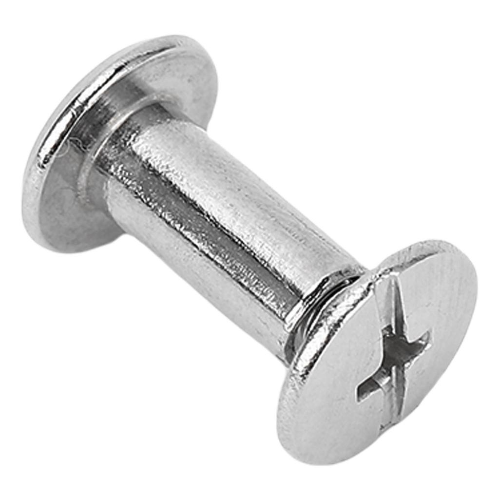 50 Paar Nieten und Schrauben M3.5 Edelstahl Flachrundkopfniete Befestigungsset für Lederhandwerk Kleidung 4.5 X 10 X 9mm