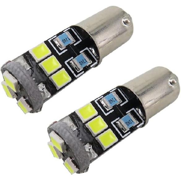 

WLJH 2pcs Bright 400 Lumens 2835 Chipset Canbus Bayonet Base Bulbs 53 57 1895 64111 Ba9s LED Bulb Car Dome Map Door Courtesy Instrument Side Marker 41mm white