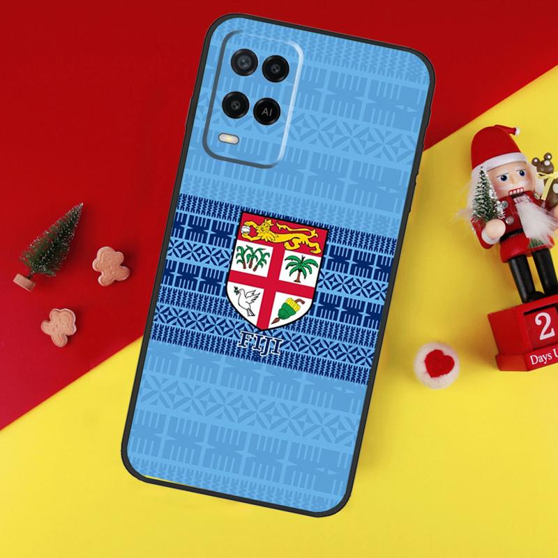 Fijian Masi Tapa For OPPO A96 A76 A16 A52 A72 A92 A98 A78 A58 A5 A9 A15 A17 A77 A53S A57S A94 A74 A54 Case