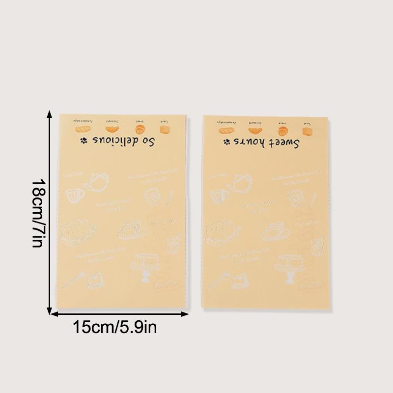 100Pcs 4 Sizes Cartoon Bread Bag Packaging Bags Sandwich Bag For Kids Self Adhesive For Packing Sandwich