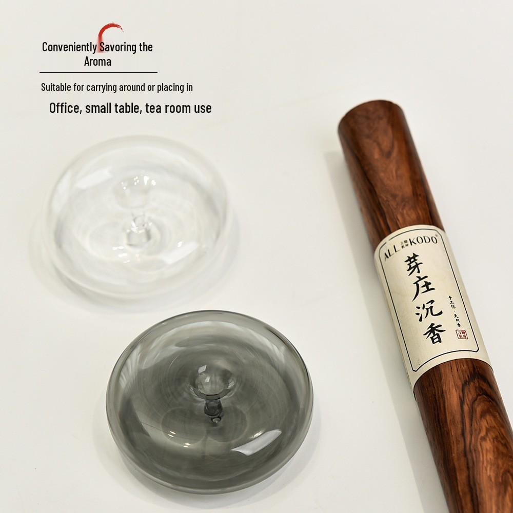Glass Chinese Incense Holder for Home Aromatherapy, Sandalwood, Zen, and Tea Ceremony