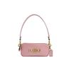 Avery 20 Metallic Solid Logo Zipper Closure Leather Handheld Crossbody Shoulder Bag Small Women Bags Soft-Pink CR095-B4SOF