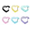 Minimalist Acrylic Heart Keychain Trend Gradient Color Decorative Piece For Girls Handbags And Personal Belongings Organizers