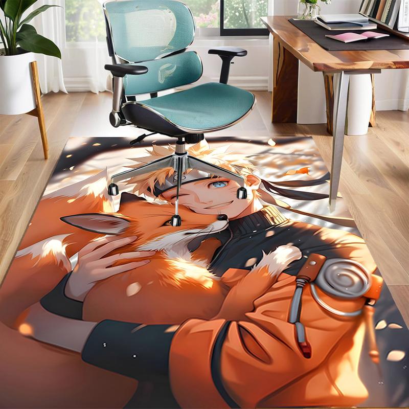 1pc NARUTO Design Area Rug - Non-Slip, Soft & Cozy Floor Mat for Living Room, Bedroom, Office - Indoor/Outdoor Decorative Carpet