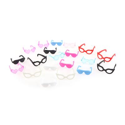 20Pcs Puppe Gläser Puppenhaus Miniatur Gläser Brillen Puppe Decor Spielzeug