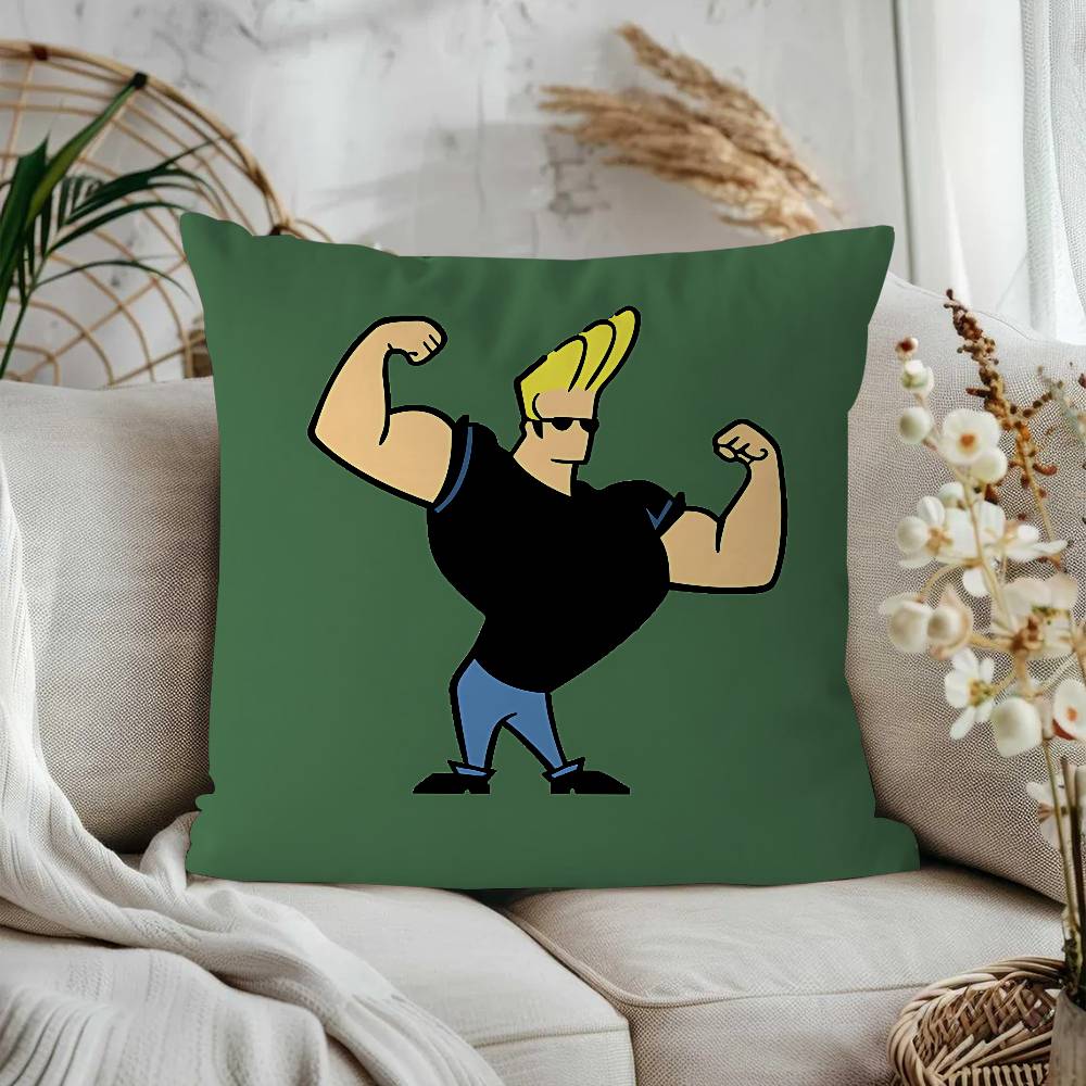 

Cartoon J-Johnny Bravo Cushion Cover Pillowcase Upholstery Sofa Throw Pillow Home Decor Pillowcas 16x16Inch