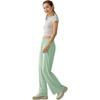 Skechers Loose Soft Comfortable Sports Wide Leg Casual Pants Women bottoms Light-Green L225W130-04BJ