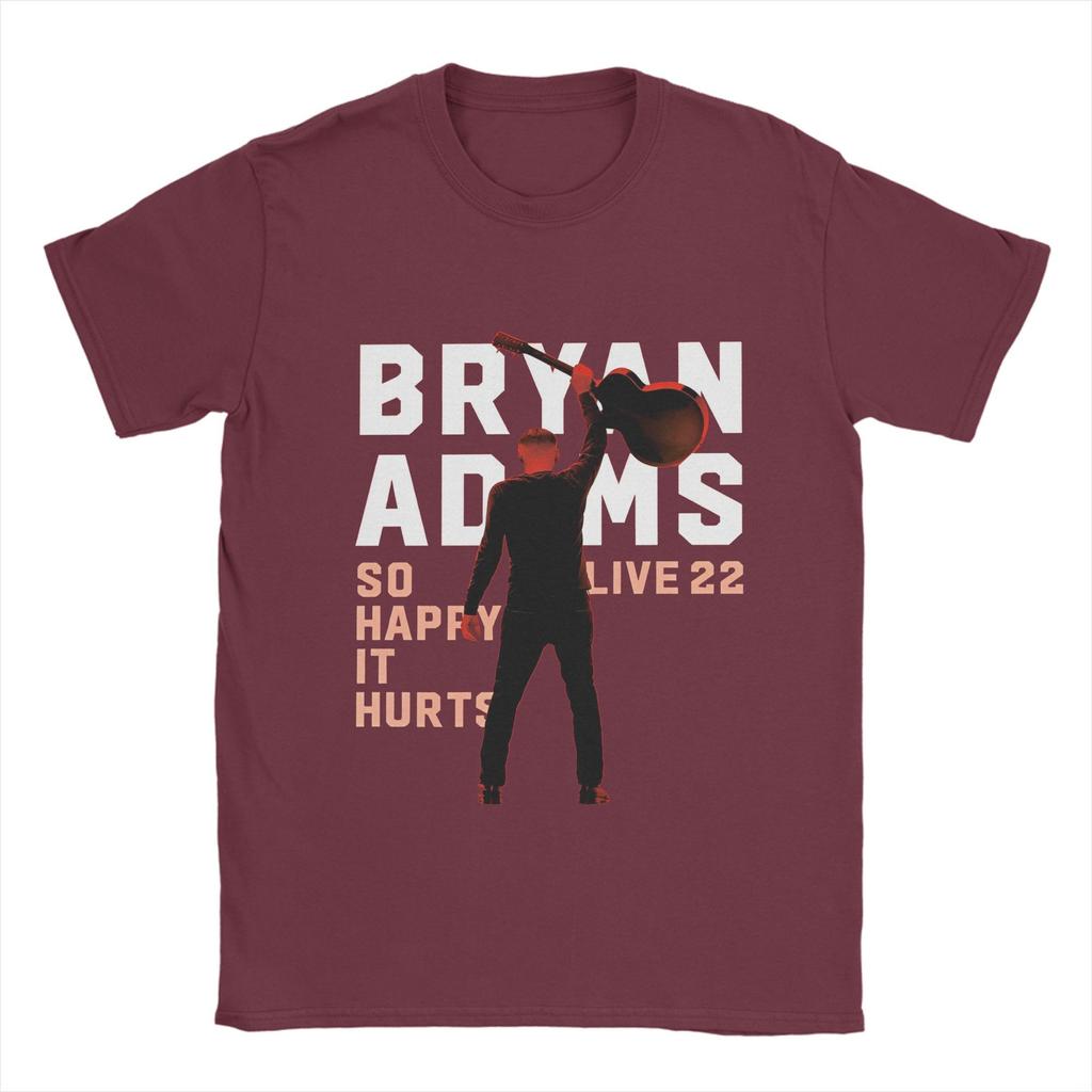 Novelty New Popular Bryan Adams  T-Shirt Men Round Collar Cotton T Shirt  Short Sleeve Tees Summer Clothing
