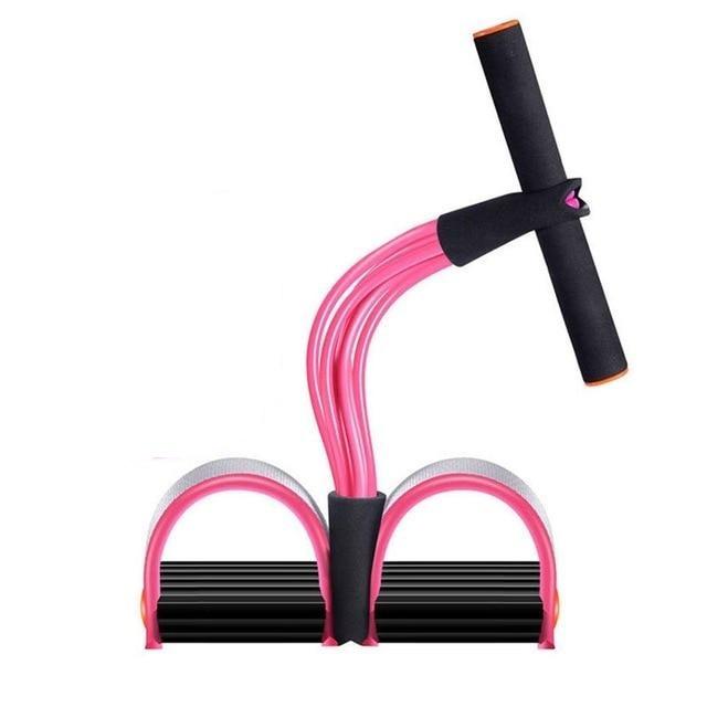 Resistance Trainers Home Fitness Latex Tube Resistance Bands Pink / Purple Pedal Exerciser Sit Up Pull Rope