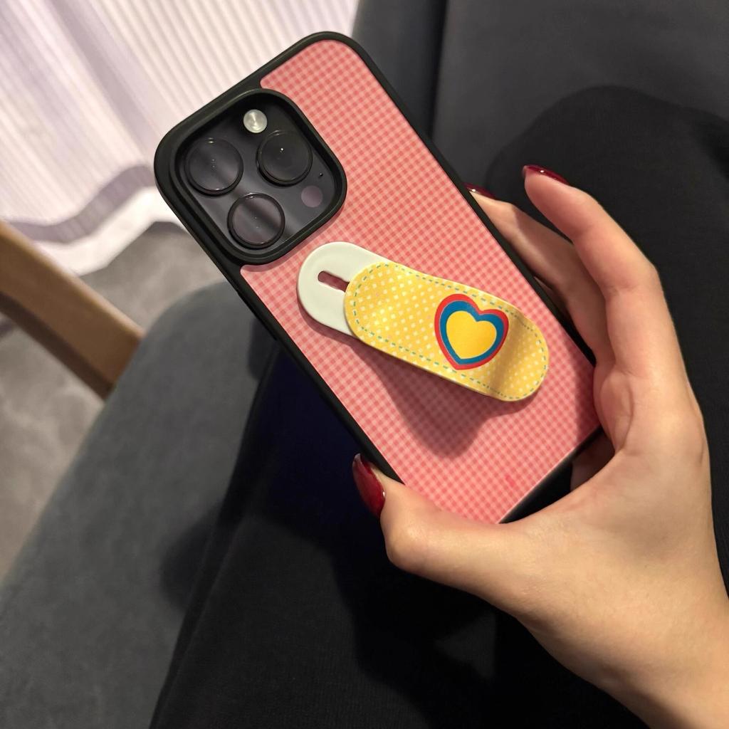 Full Screen Pink Grid for IPhone 16 Mobile Phone Case 13 Protective Case for IPhone 15 Fun 14 Cartoon 12 Soft 11