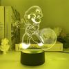 Super Mario Usb Night Light With Color Changing Led For Gaming Room Decor