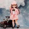 30CM Mini Rörlig 23 Ledad docka Flickleksak 3D Big Eyes BJD Princess Full Outfits Klänningar Collection Barndocka Present