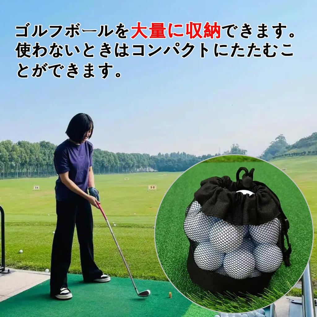 PAVIKE Golfball-Aufbewahrungstasche für 20 Golfbälle, Golfballetui, Golfballtasche, Golfnetztasche, Golfzubehör, schnelltrocknend, große Kapazität für