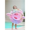 Eco-friendly Pvc Rainbow Unicorn Swimming Ring For Children With Glitter