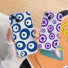 Gorgeous Eyes Blue Evil Eye Print Phone Case For IPhone 14 Plus Pro Max 12 13 11 Pro Max Mini X XR XS Transparent Back Covers