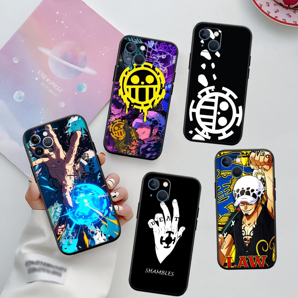 One Piece Law New High-End Shell Phone Case for iPhone 16 15 14 13 12 Pro Max Plus Mini