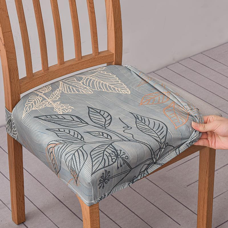 Stretch Dining Chair Seat Covers Set Soft Removable Washable Seat Covers for Dining Chairs, Dining Room Seat Cover Slipcover Protector
