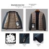 Men's Business Casual Down Jacket with Lapel - Warm Autumn/Winter Coat