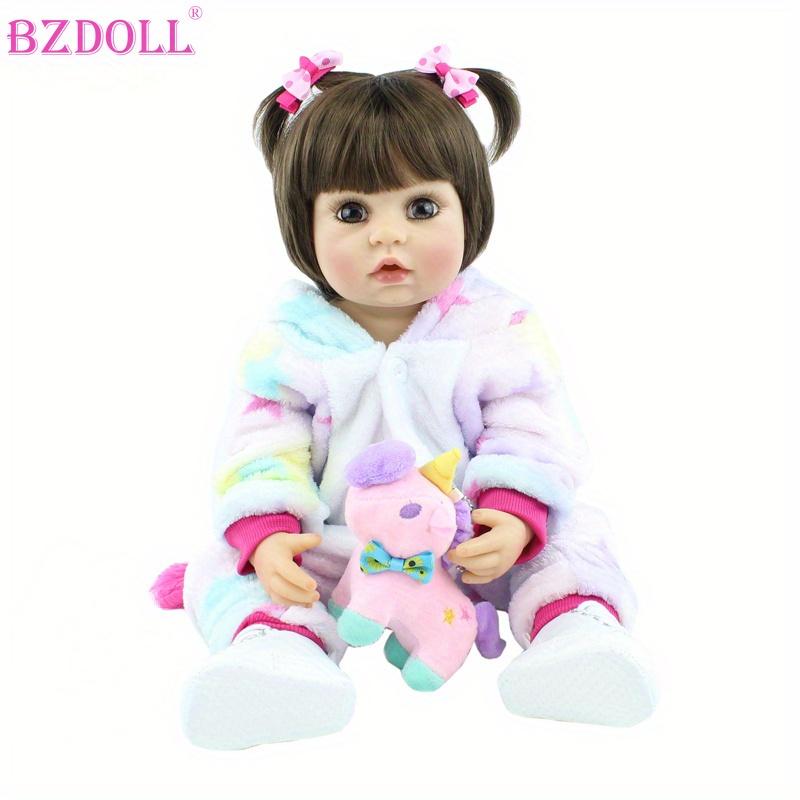 

BZDOLL 55 см Кукла-реборн с телом из винила, игрушка 22 дюйма, новорожденные принцессы, малыш, игрушка для купания, подарок на день рождения ребенка vinyl body doll