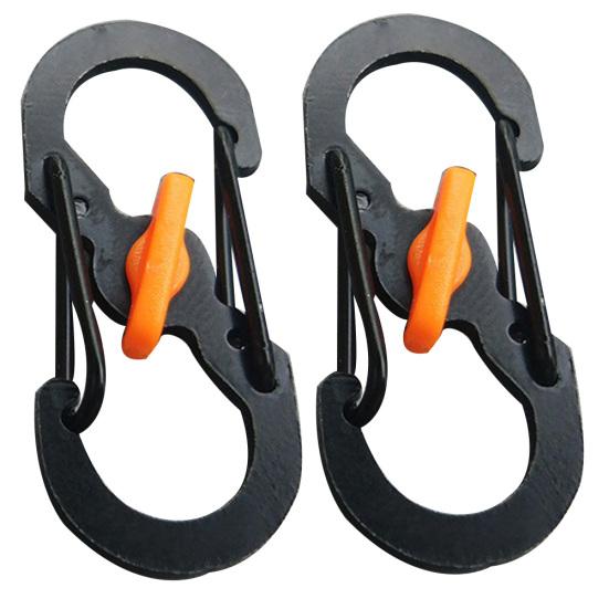 8-Shaped Outdoor Hook Buckle Snap Clip Mount Climbing Carabiner Chain Key Chain