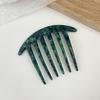 Acetate Sheet 6 Teeth Plate Hair Comb Insert Comb Hairpin Headwear Jewelry Ponytail Fork Comb Hair Clips Girls Gifts