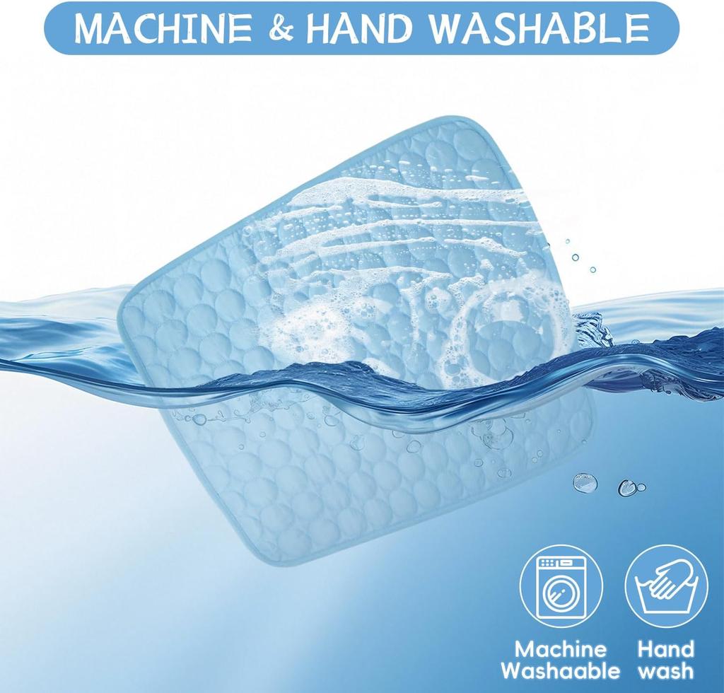 Hundematte, kühlende Sommerunterlage für Hunde, Katzendecke, Sofa, atmungsaktives Haustier-Hundebett, Sommer, waschbar, für kleine, mittelgroße und große Hunde im Auto