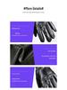 Unisex Patchwork Sheepskin Leather Gloves for Outdoor Cycling and Motorcycle Use
