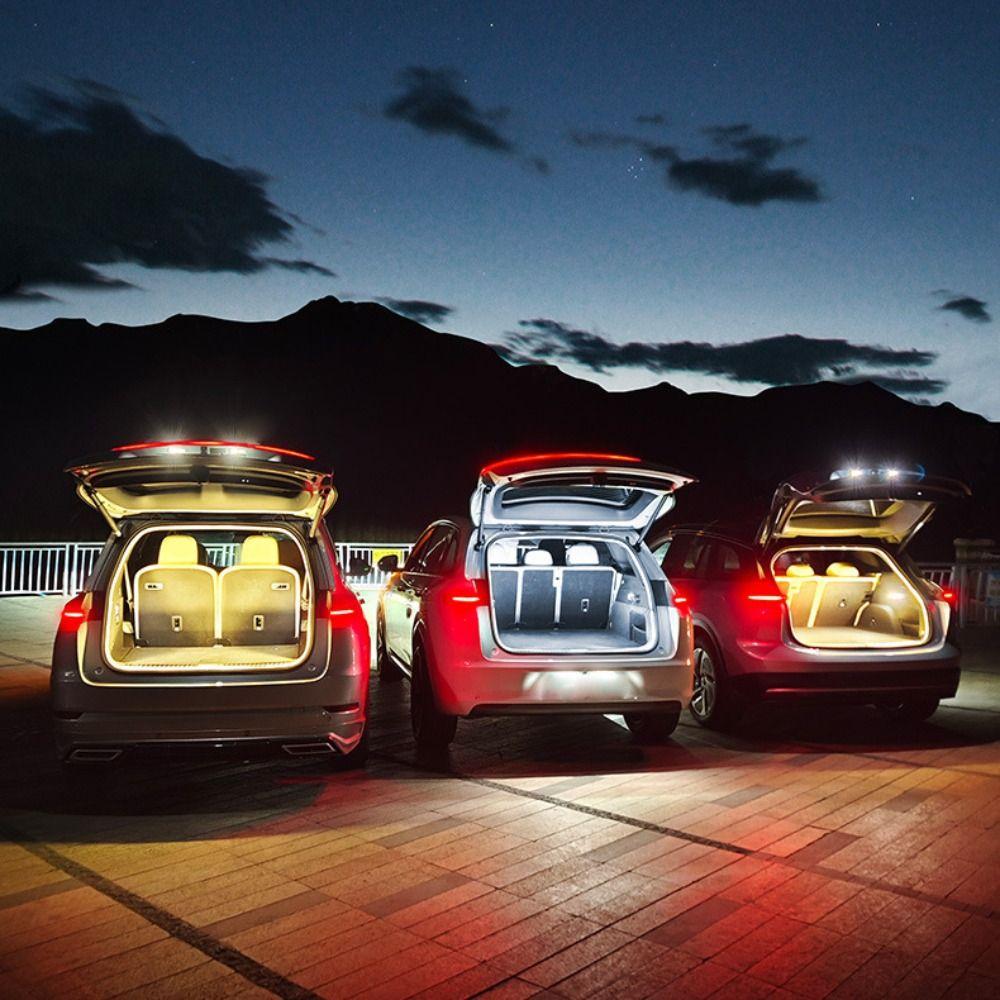 Waterproof LED Interior Light Flexible Atmosphere Light Universal LED Trunk Light Tailgate