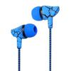 2018 New Sport Earphone Headset Super Bass 3.5mm Earphone Wired Crack Headset Button with Mic Handsfree Earphone for Samsung MP3 MP4