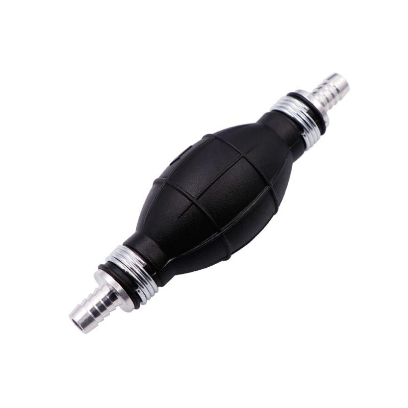 Pompa del Carburante Manuale 6mm 8mm 10mm 12mm Gomma Nera Alluminio Mano Olio Benzina Liquido Pompa di Trasferimento
