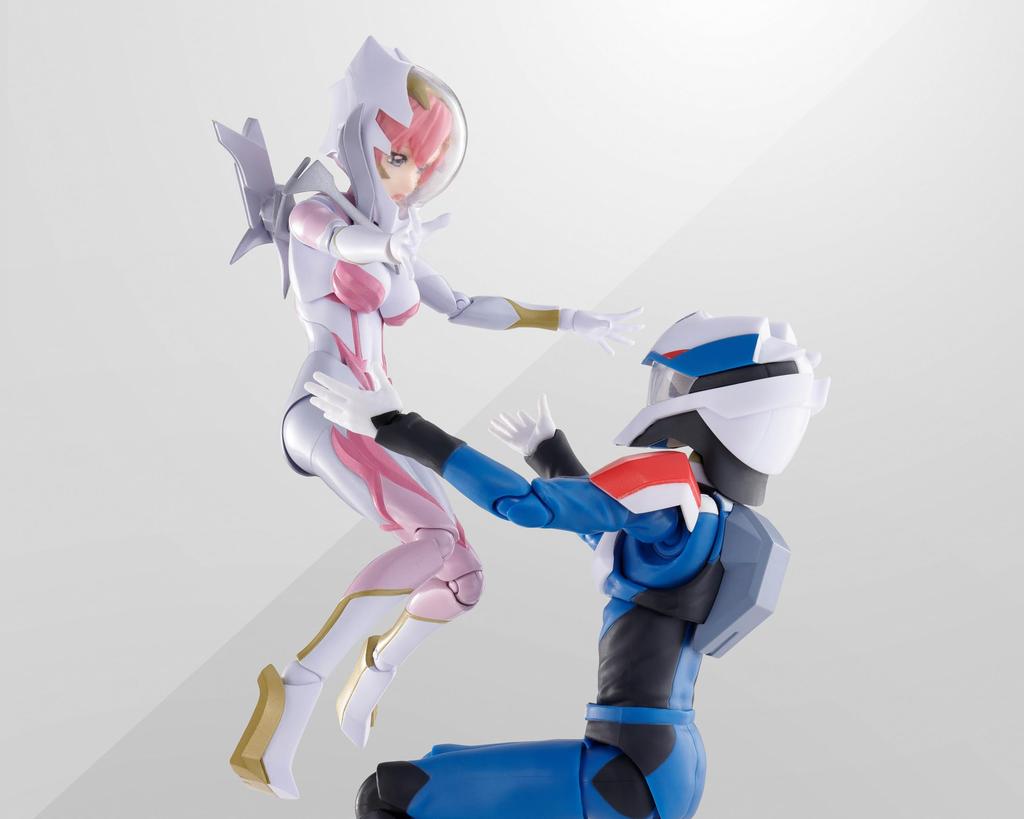 Lacus Clyne Suit Reproduction PVC Approximately Complete Figure S.H.Figuarts (Pilot Ver.) Ride-On Set, & ABS, 130mm, Pre-painted