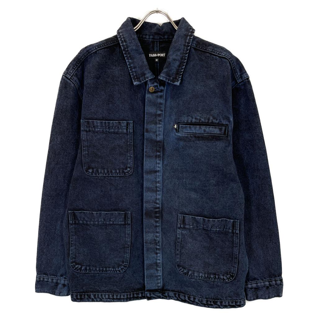 PASS~PORT Indigo Denim Jacket Coverall Jacket M Indigo blueUsed