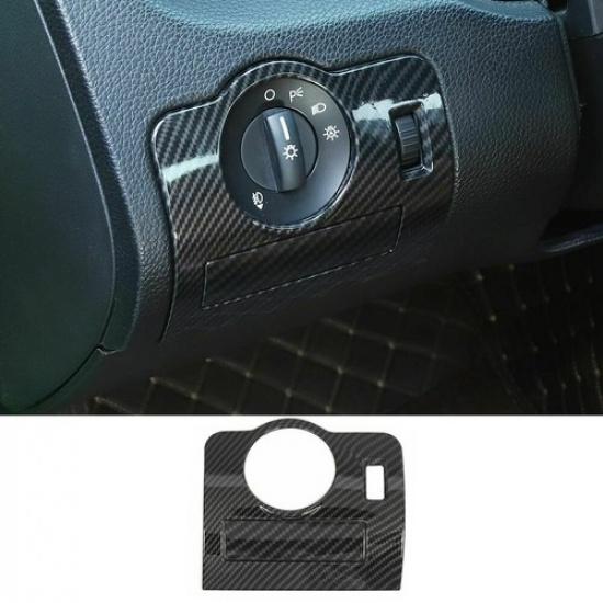 Headlight Switch Panel Trim Accessories for Ford Mustang 2009-2013 Carbon Fiber
